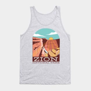 Zion National Park Canyon Vintage Travel Tank Top